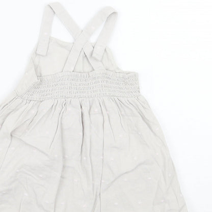 BHS Girls Grey Geometric  A-Line  Size 12-18 Months