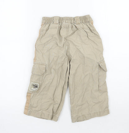 RJR.John Rocha Boys Beige   Cargo Trousers Size 7 Years