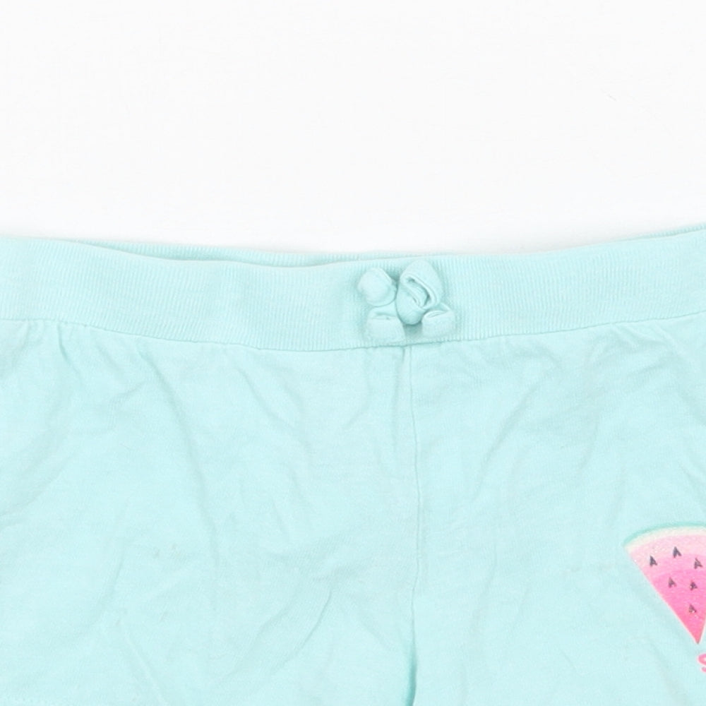 Primark Girls Blue   Sweat Shorts Size 5-6 Years