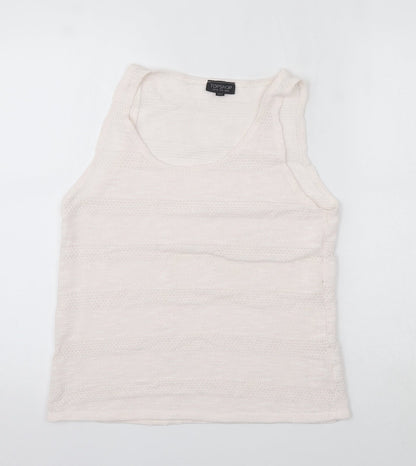 Womens UK Size 12 Topshop Pink Basic Tank