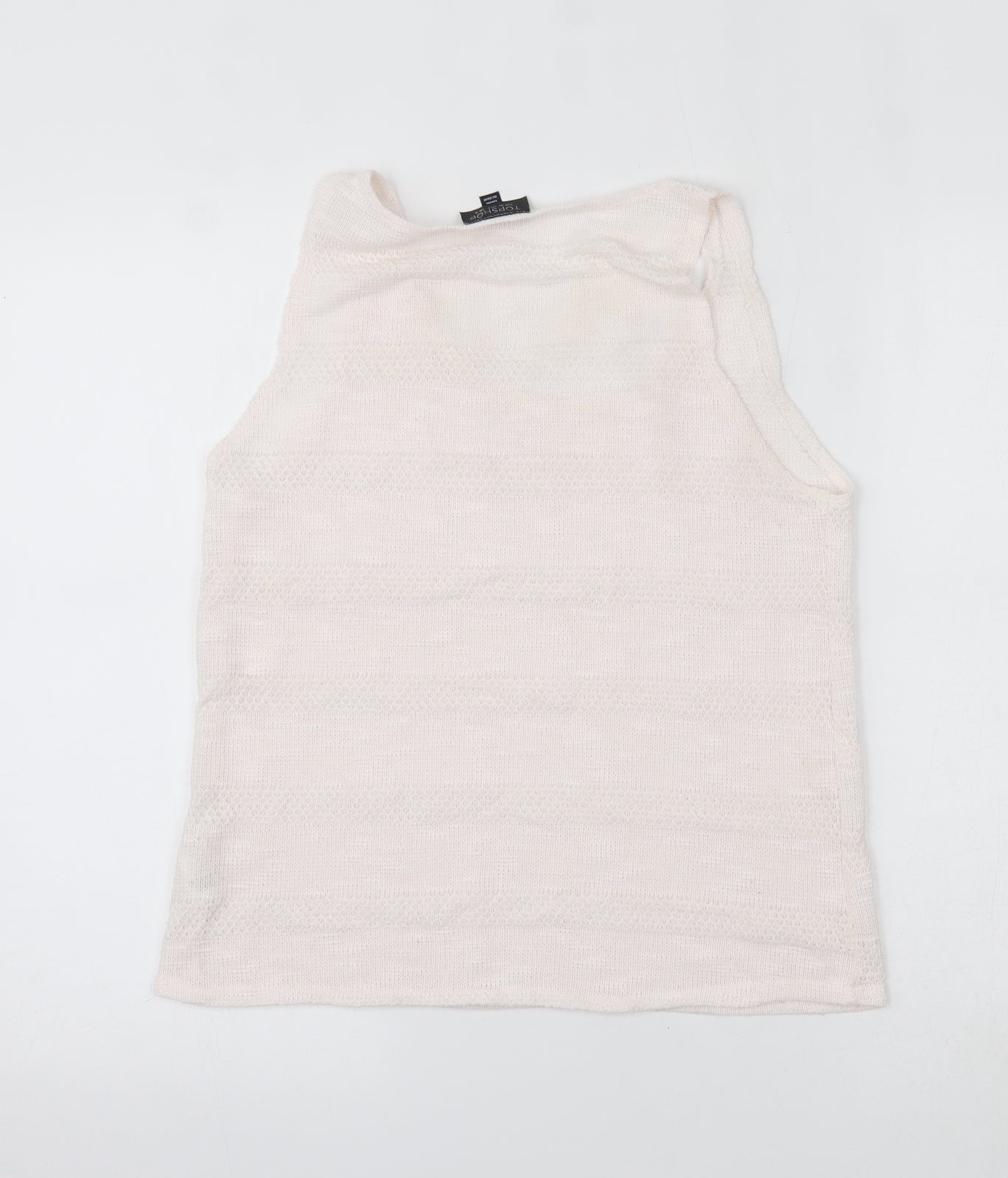 Womens UK Size 12 Topshop Pink Basic Tank