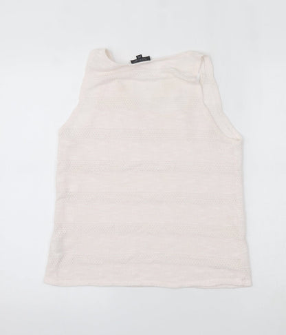 Womens UK Size 12 Topshop Pink Basic Tank