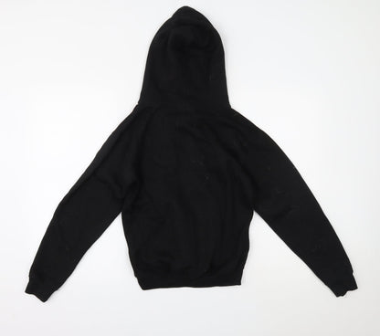 supersoft Boys Black   Pullover Hoodie Size 10-11 Years