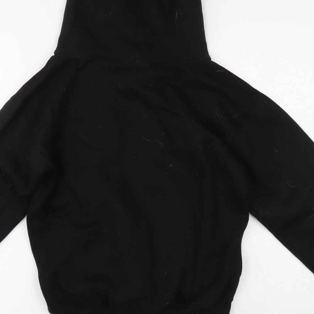 supersoft Boys Black   Pullover Hoodie Size 10-11 Years