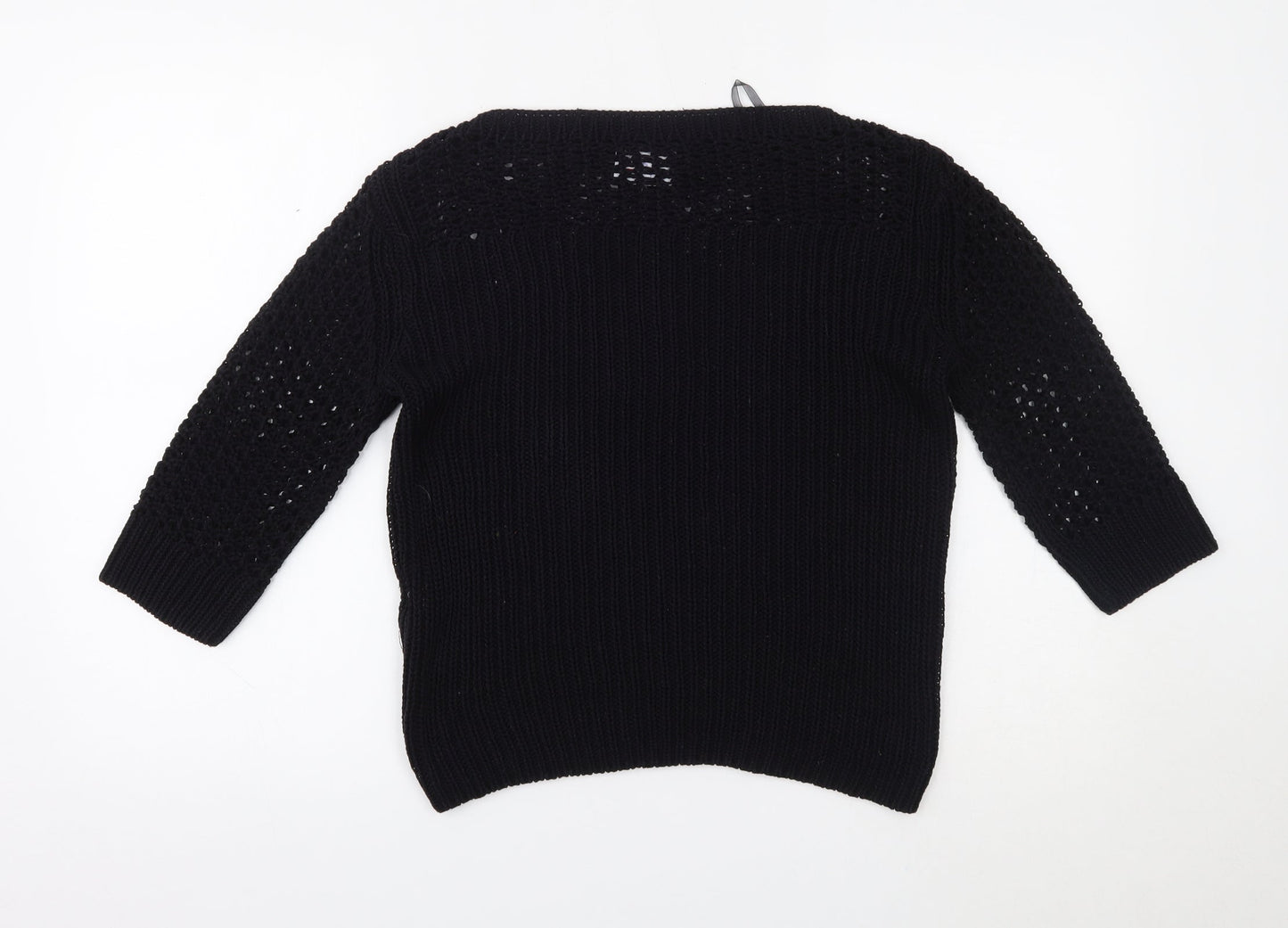 Womens UK Size 14 Papaya Black Pullover Jumper