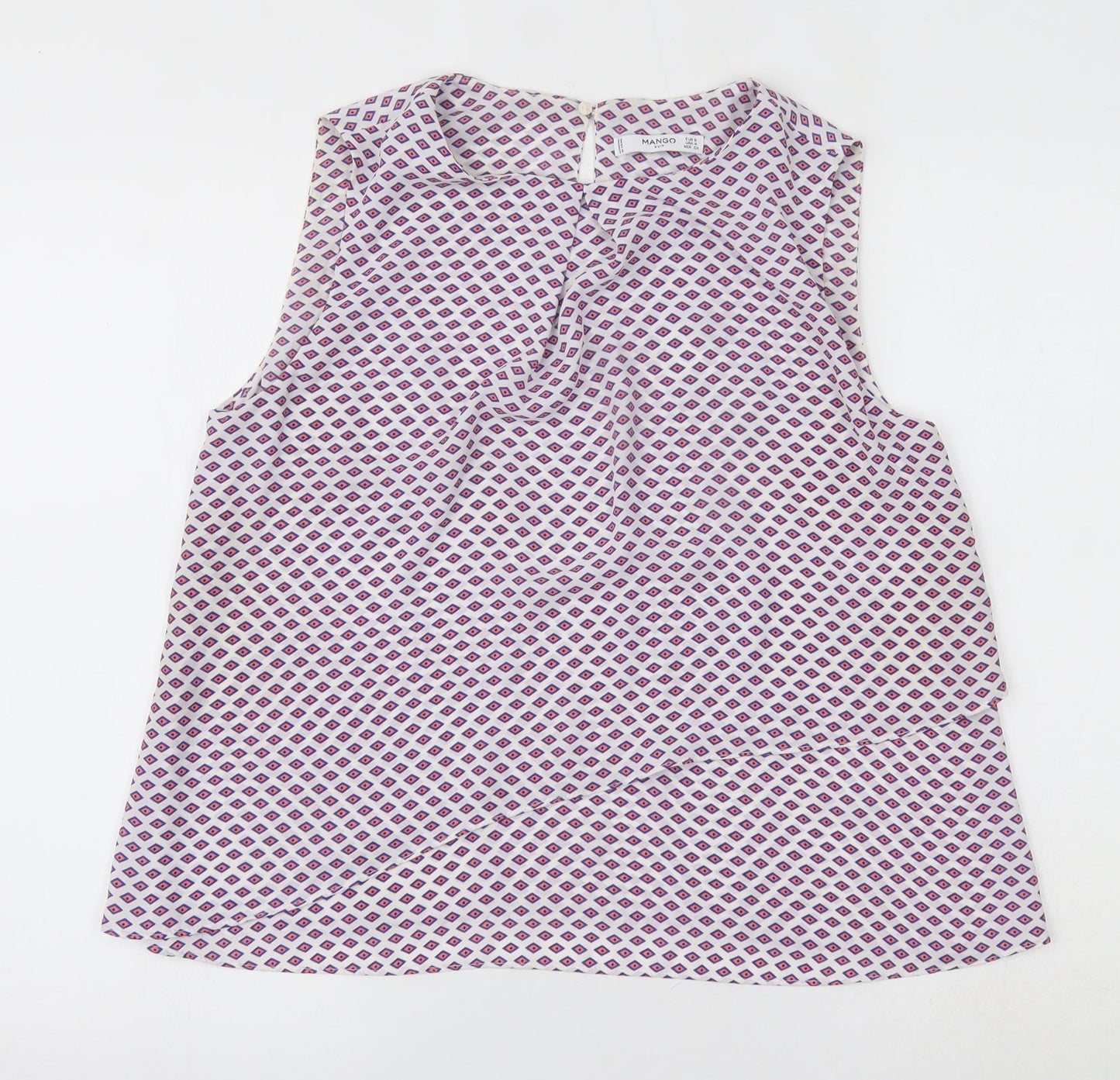 Womens UK Size S Mango Multicoloured Basic Tank