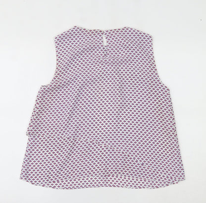 Womens UK Size S Mango Multicoloured Basic Tank