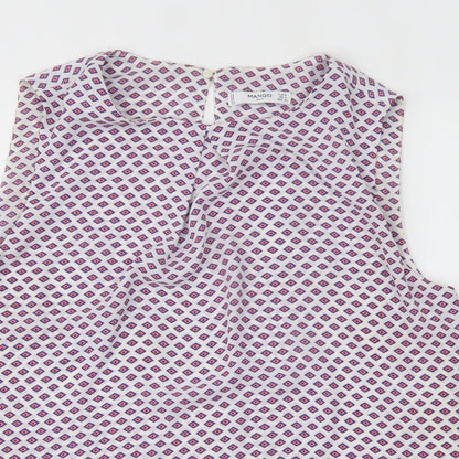 Womens UK Size S Mango Multicoloured Basic Tank