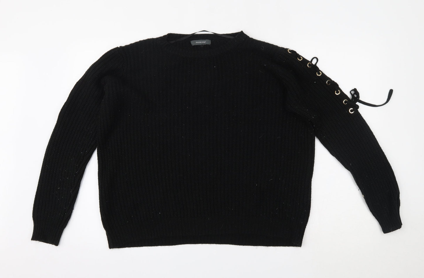 Primark Womens Black   Pullover Jumper Size L