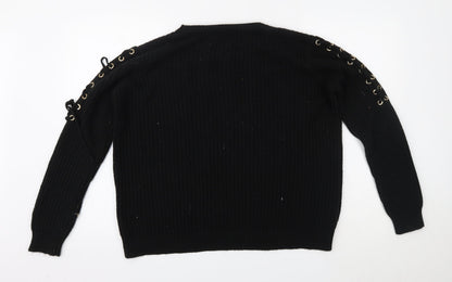 Primark Womens Black   Pullover Jumper Size L