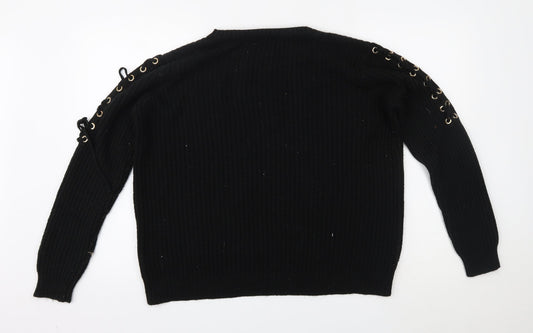Primark Womens Black   Pullover Jumper Size L