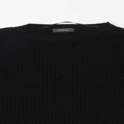 Primark Womens Black   Pullover Jumper Size L