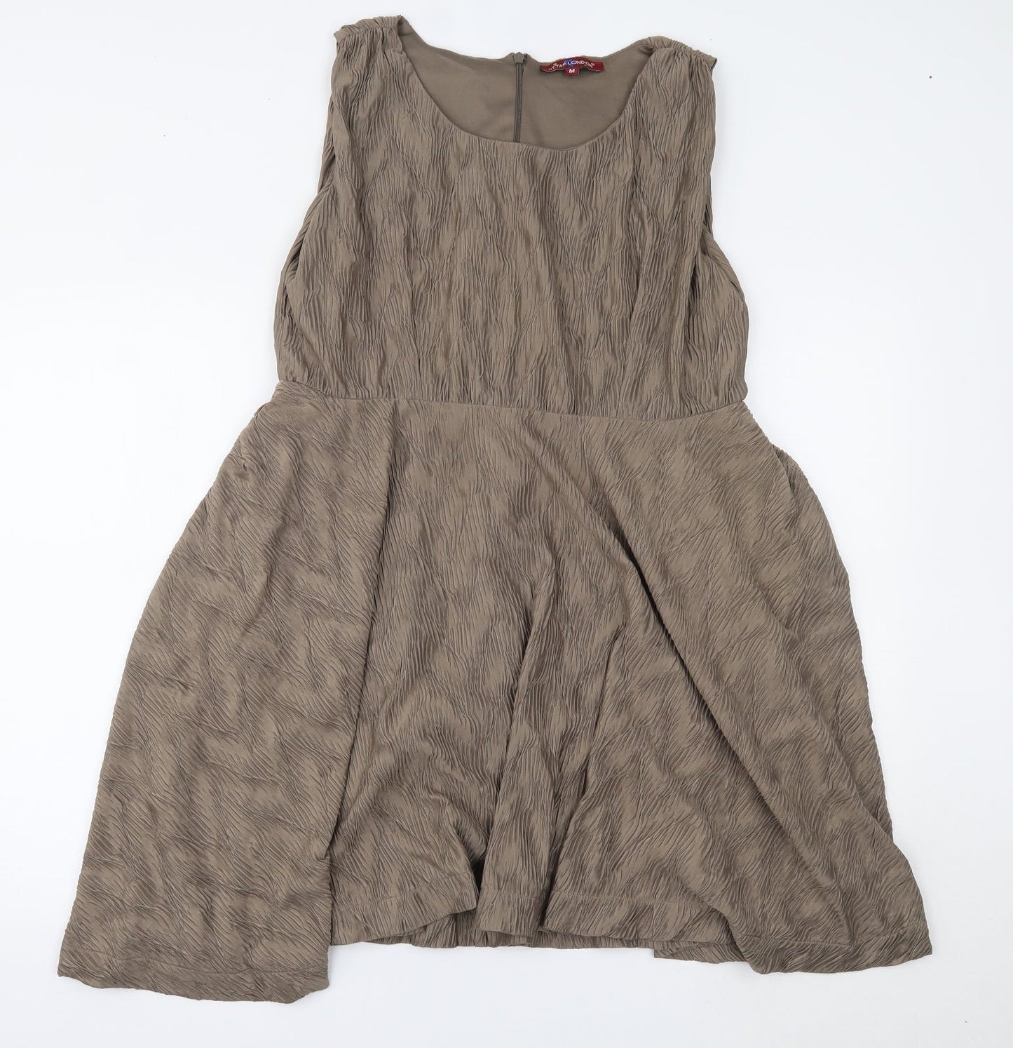 Uttam London Womens Beige   Fit & Flare  Size M