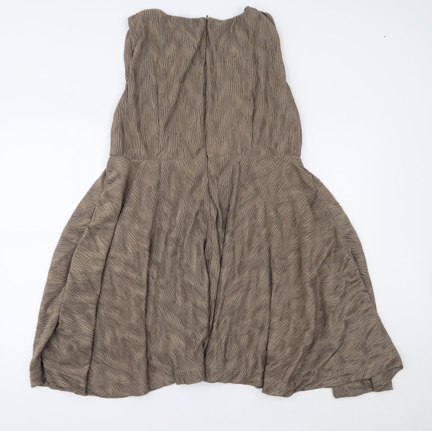 Uttam London Womens Beige   Fit & Flare  Size M