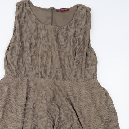 Uttam London Womens Beige   Fit & Flare  Size M