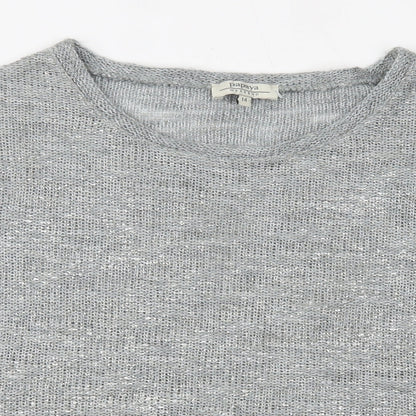 Papaya Womens Grey   Basic Blouse Size 14