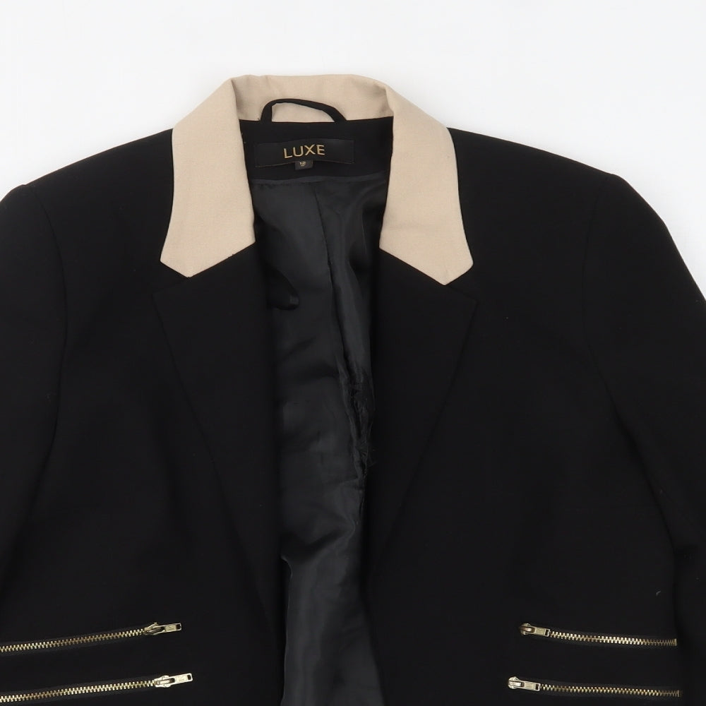 Womens UK Size 12 Dorothy Perkins Black Jacket