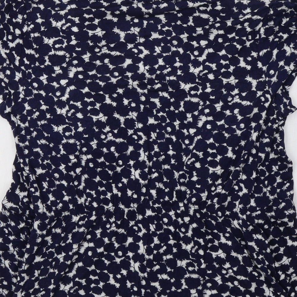 Womens UK Size 12 Per Una Blue Basic Blouse