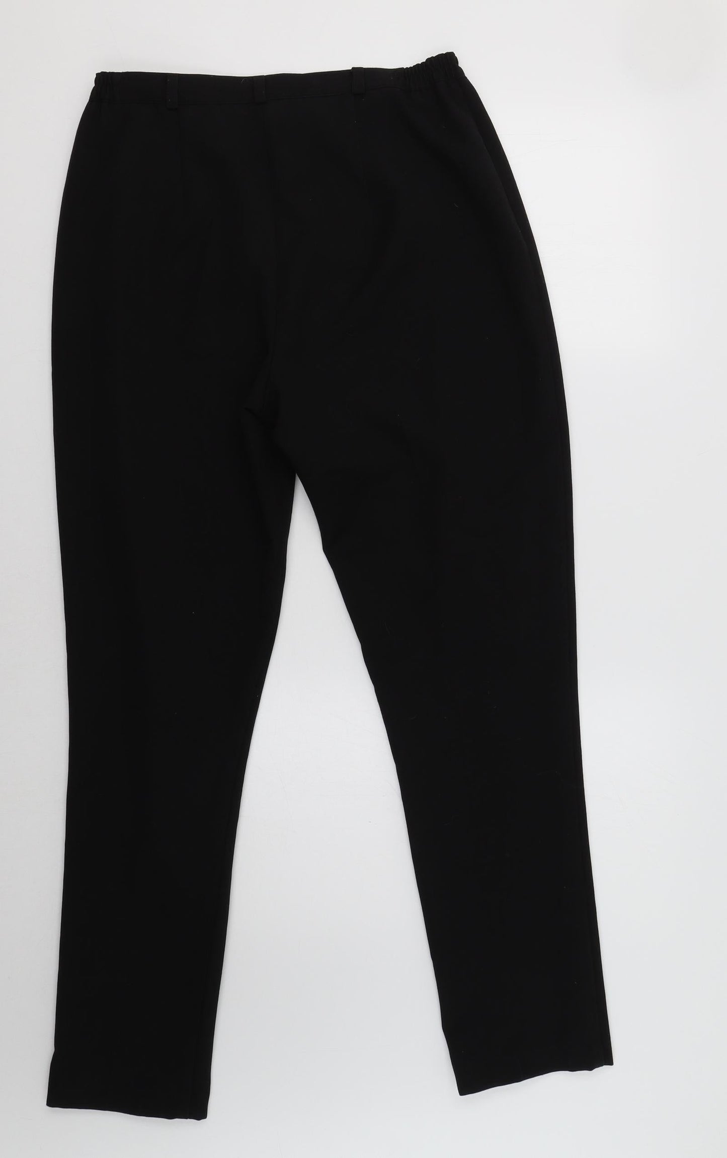 Womens UK Size 12 VINCI Regular Fit Dress Pants Black Trousers