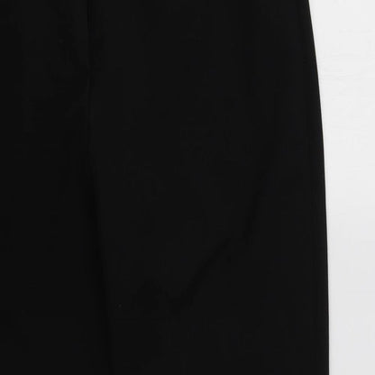 Womens UK Size 12 VINCI Regular Fit Dress Pants Black Trousers