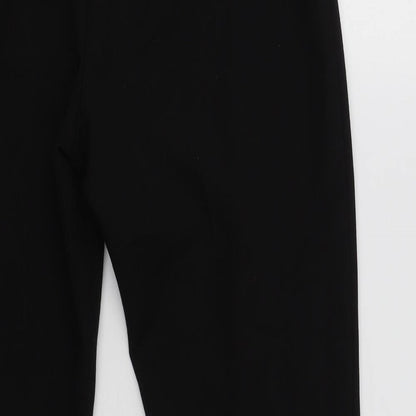 Womens UK Size 12 VINCI Regular Fit Dress Pants Black Trousers