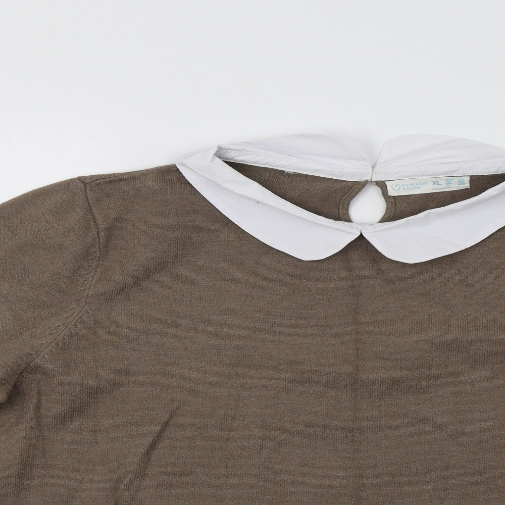Primark Womens Beige   Pullover Jumper Size XL
