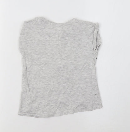 Cool Club Girls Grey   Basic T-Shirt Size 4-5 Years