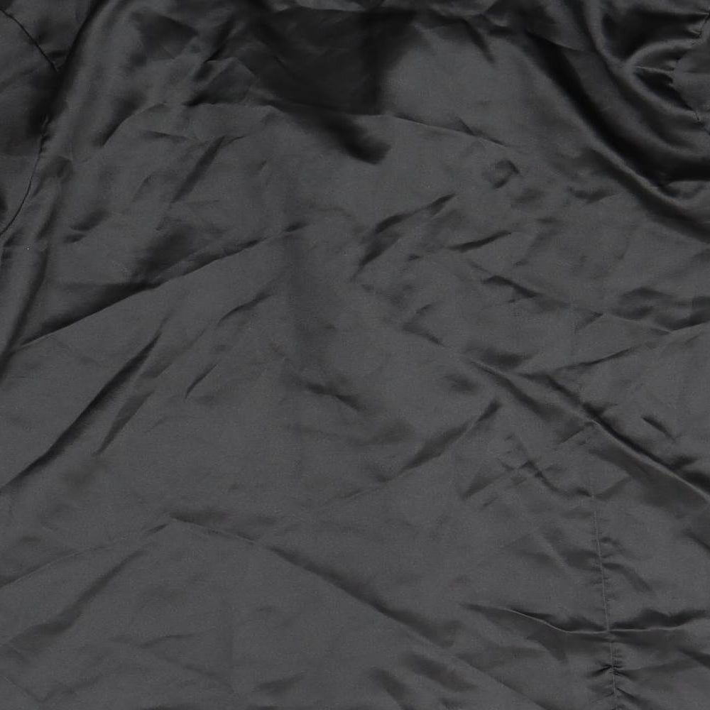 Camille Womens Black   Basic Button-Up Size 12