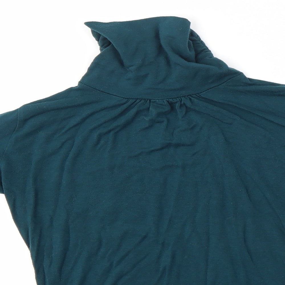 Womens UK Size 6 Warehouse Green Basic Blouse