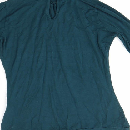 Womens UK Size 6 Warehouse Green Basic Blouse