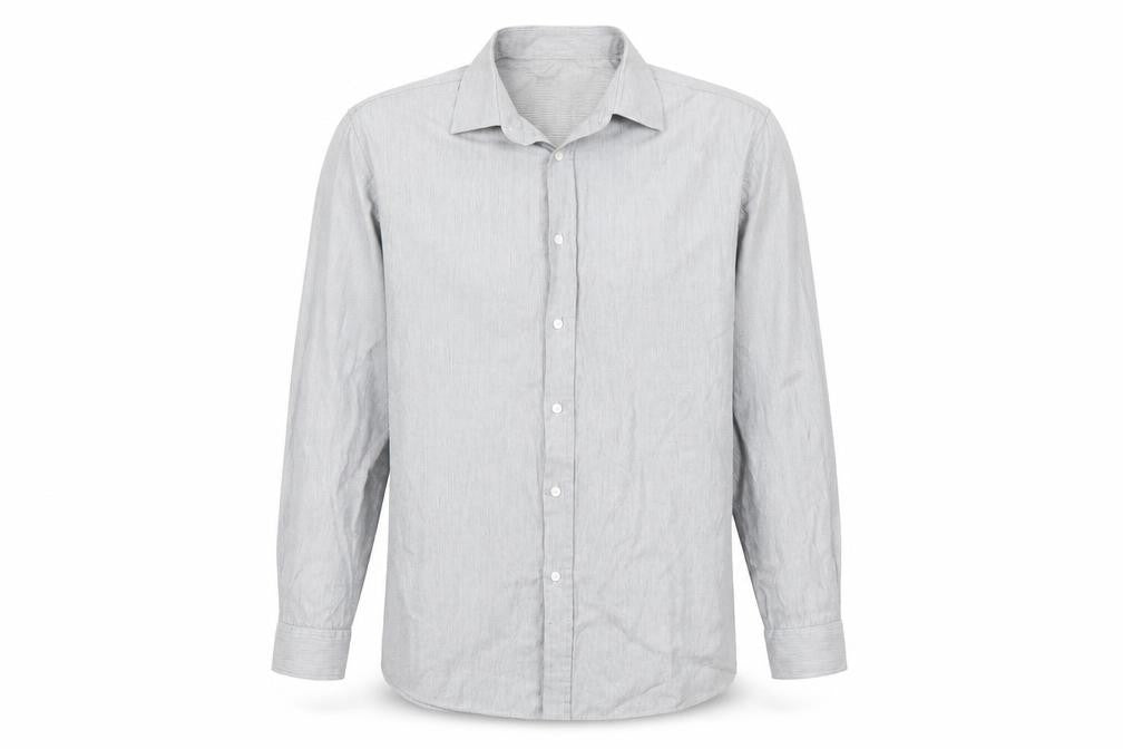 Mens UK Size L Burton Grey  Button-Up Long Sleeve Casual Shirt