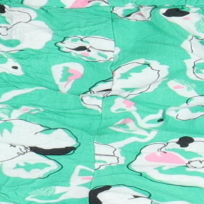 Primark Womens Green Floral  Boyfriend Shorts Size S