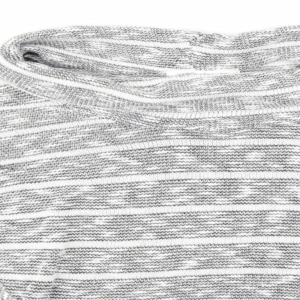 Close-up detail of John Paul Richard women’s multicoloured jumper, size M