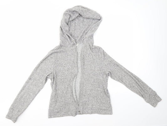H&M Womens Grey   Full Zip Hoodie Size L