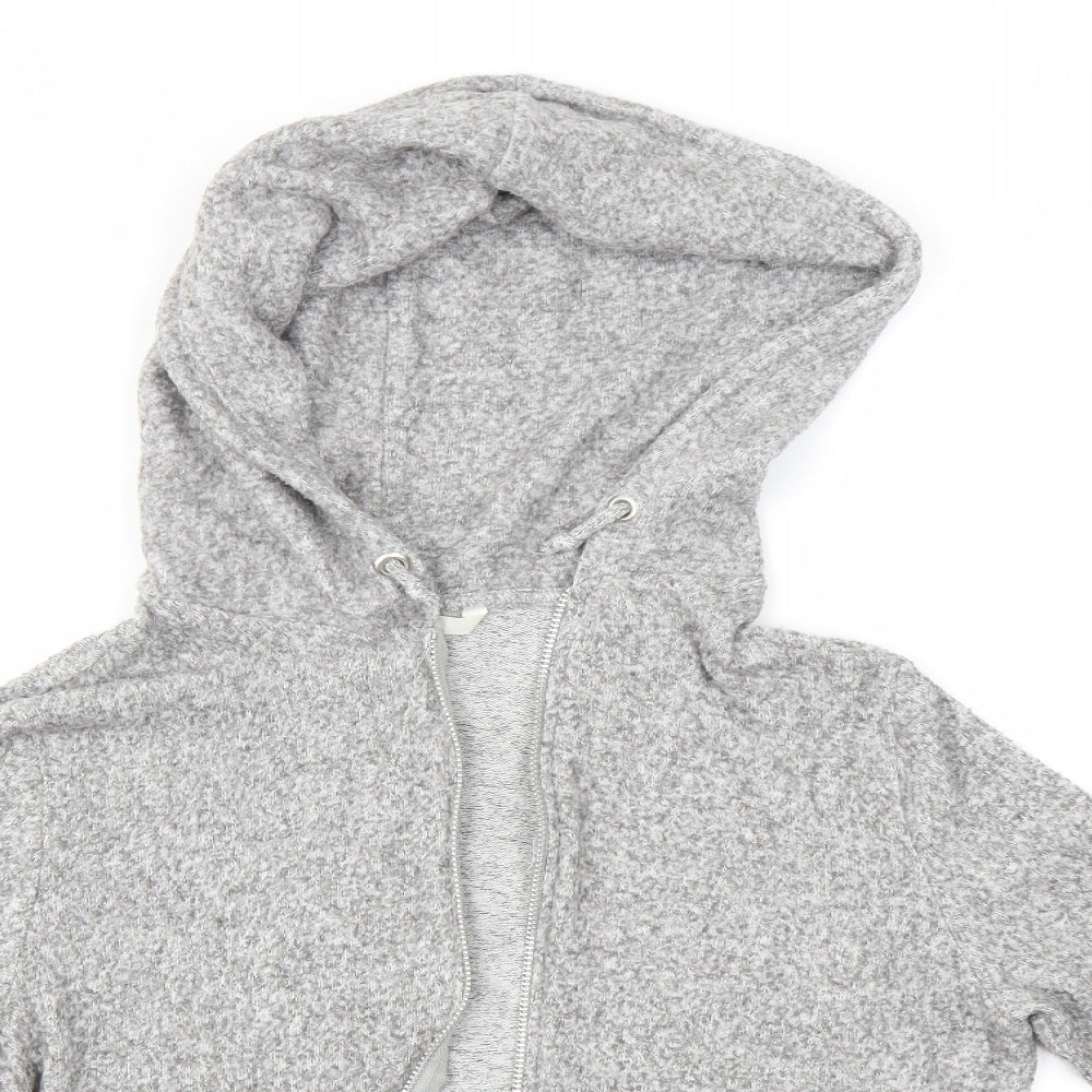 H&M Womens Grey   Full Zip Hoodie Size L