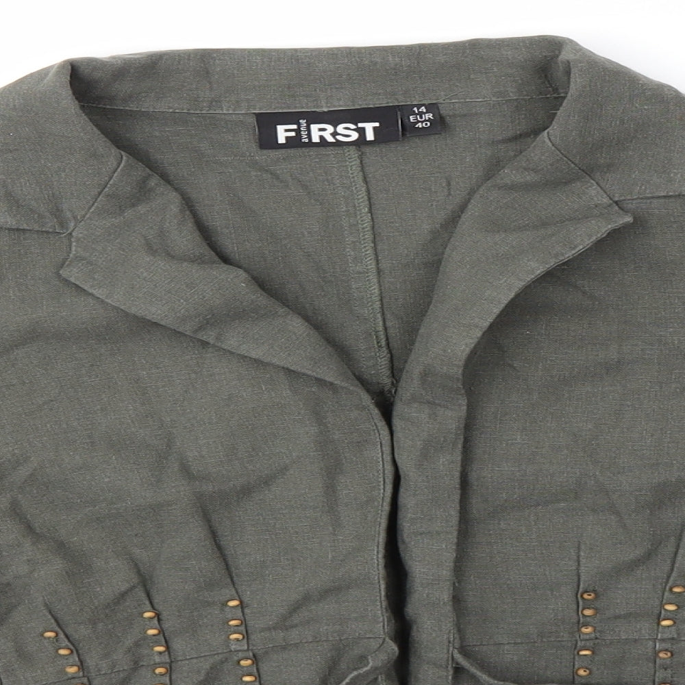 First Avenue Womens Grey   Jacket  Size 14