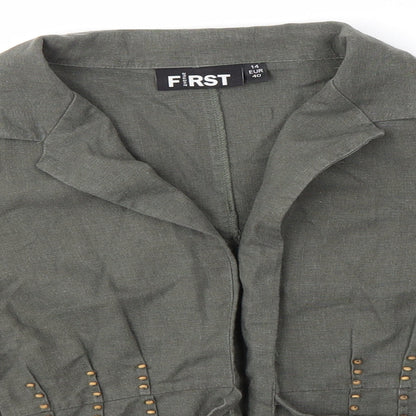First Avenue Womens Grey   Jacket  Size 14