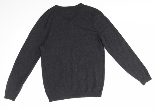 Burton Menswear Mens Grey   Pullover Jumper Size S