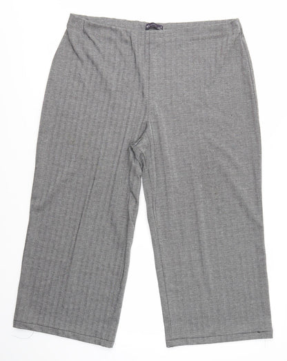 Womens UK Size 20 M&S Regular Fit Dress Pants Grey Trousers