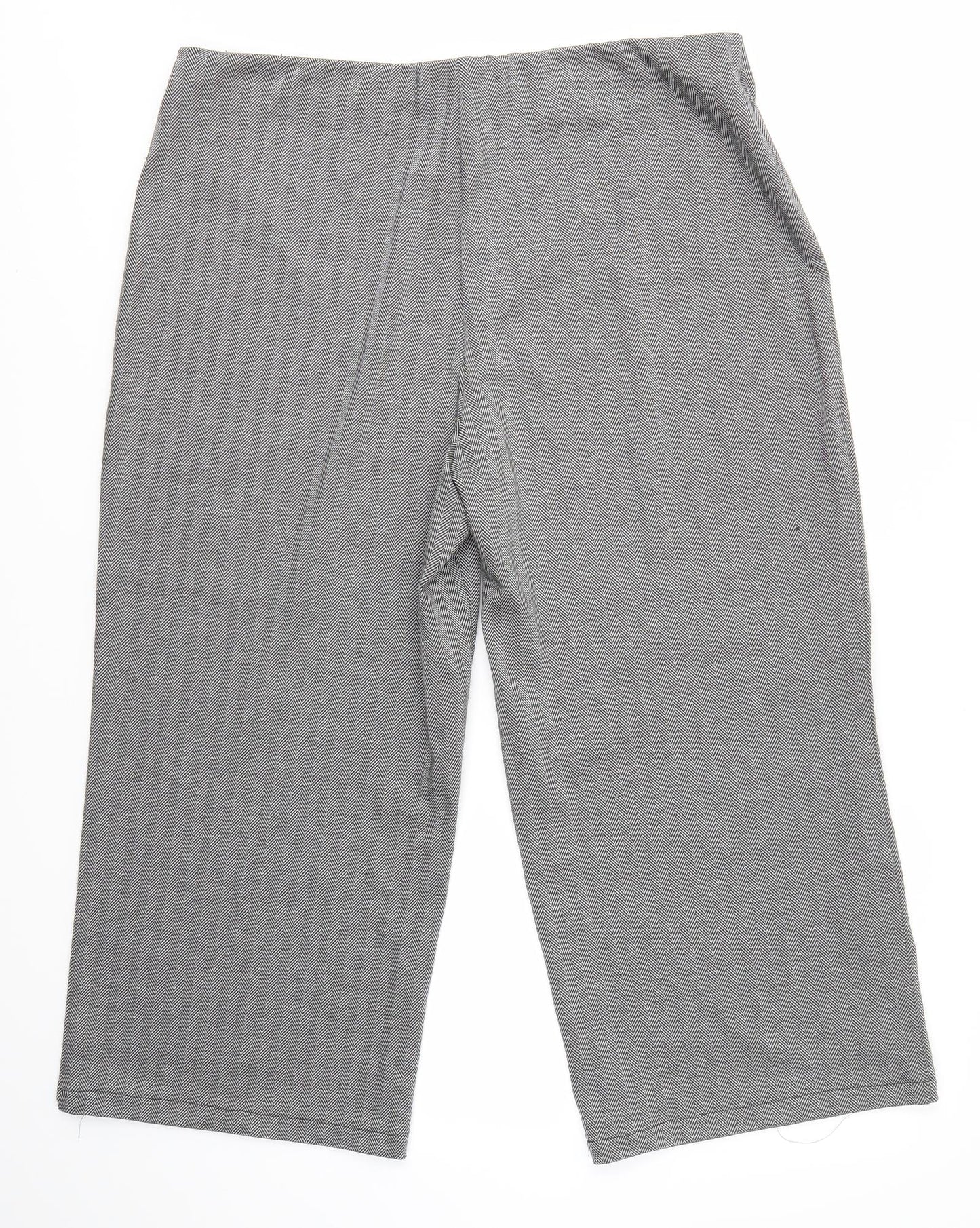 Womens UK Size 20 M&S Regular Fit Dress Pants Grey Trousers
