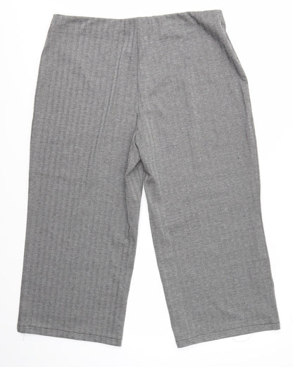Womens UK Size 20 M&S Regular Fit Dress Pants Grey Trousers