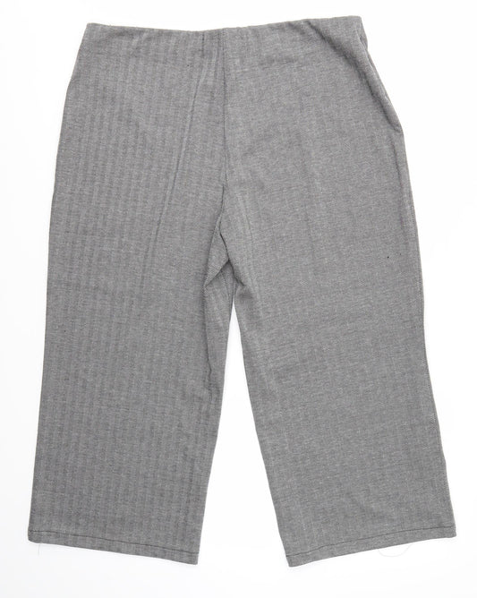Womens UK Size 20 M&S Regular Fit Dress Pants Grey Trousers