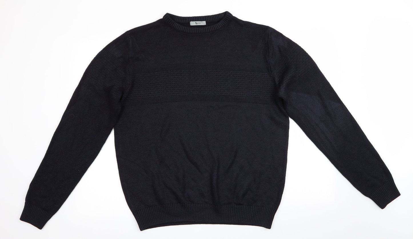 TU Mens Beige   Pullover Jumper Size L