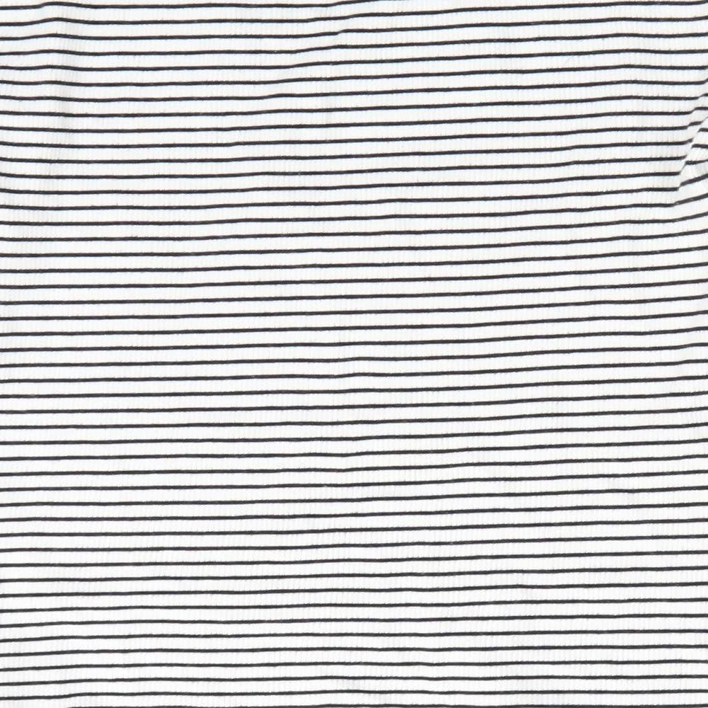 NEXT Girls Black Striped  Basic Casual Size 11 Years  - Black & White Stripe