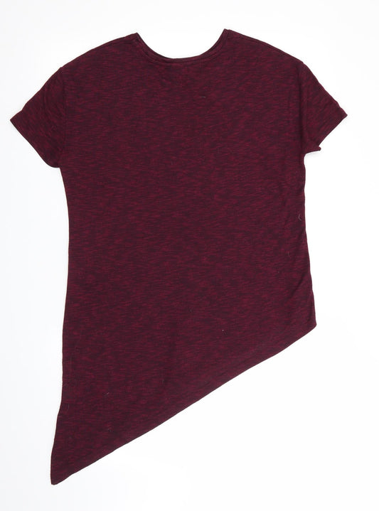 Atmosphere Womens Purple   Tunic T-Shirt Size 10  - Diagonal hem No 5 Edition Paris