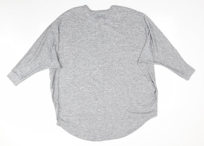 Womens UK Size  Preworn Grey Tunic Jumper