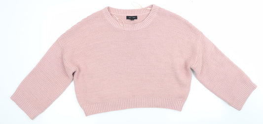 Womens UK Size S New Look Pink Pullover Jumper