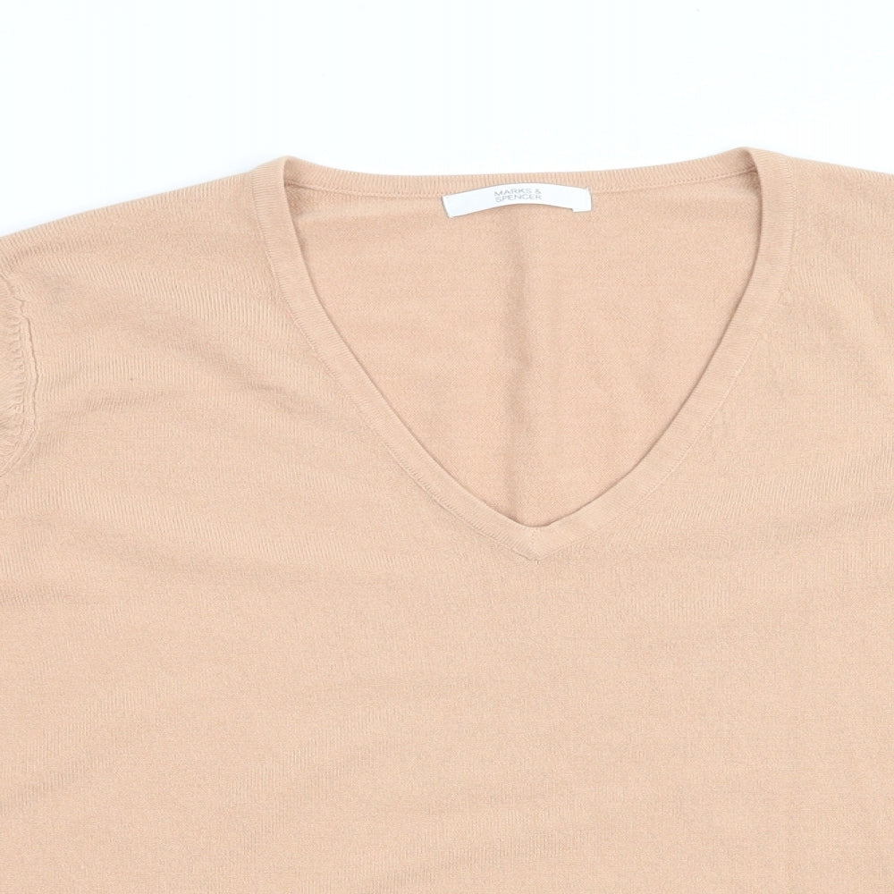 Womens UK Size  Marks and Spencer Beige Pullover Jumper