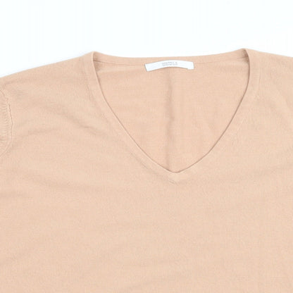 Womens UK Size  Marks and Spencer Beige Pullover Jumper