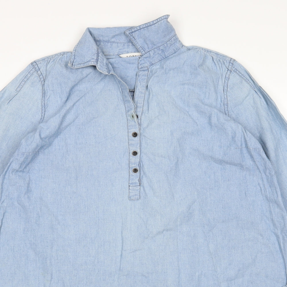 Topshop Womens Blue   A-Line  Size 8